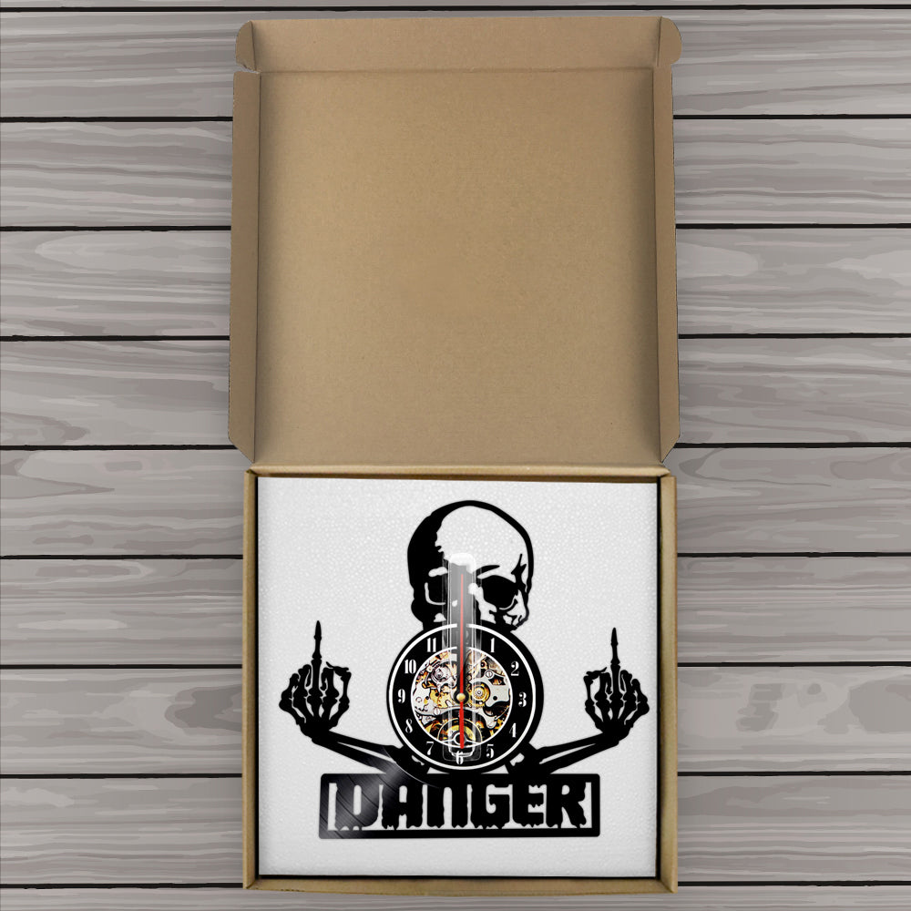 BowLift | SkullVibe - Fierce Vinyl Wall Clock