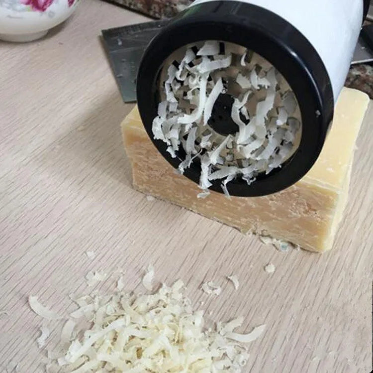 BowLift | Stainless Steel Cheese Grater GRATEVO DuoCut | Including 2 Cutting Inserts | Robust Cheese Slicer & Vegetable Grater