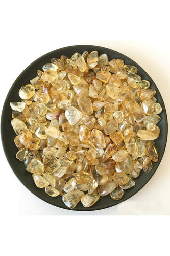 Citrine Yellow Pebble Stone Specimen | Bowlift