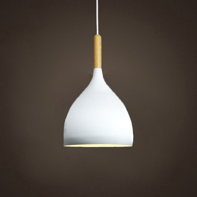BowLift | Talon - Modern Drop-Shaped Wooden Pendant Light Scandinavian Ceiling Light