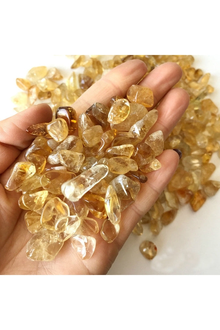 Citrine Yellow Pebble Stone Specimen | Bowlift