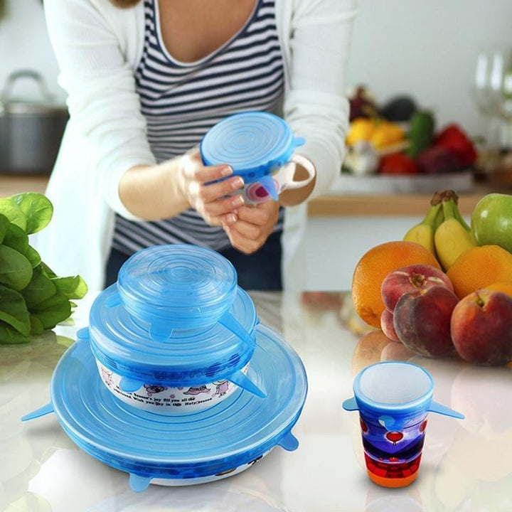 BowLift | Reusable Silicone Stretch Lids  6pcs Universal Bowl Lid Cover