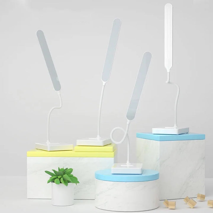 BowLift | LED table lamp | Eye-friendly & dimmable | Touch control | USB charging function & phone holder