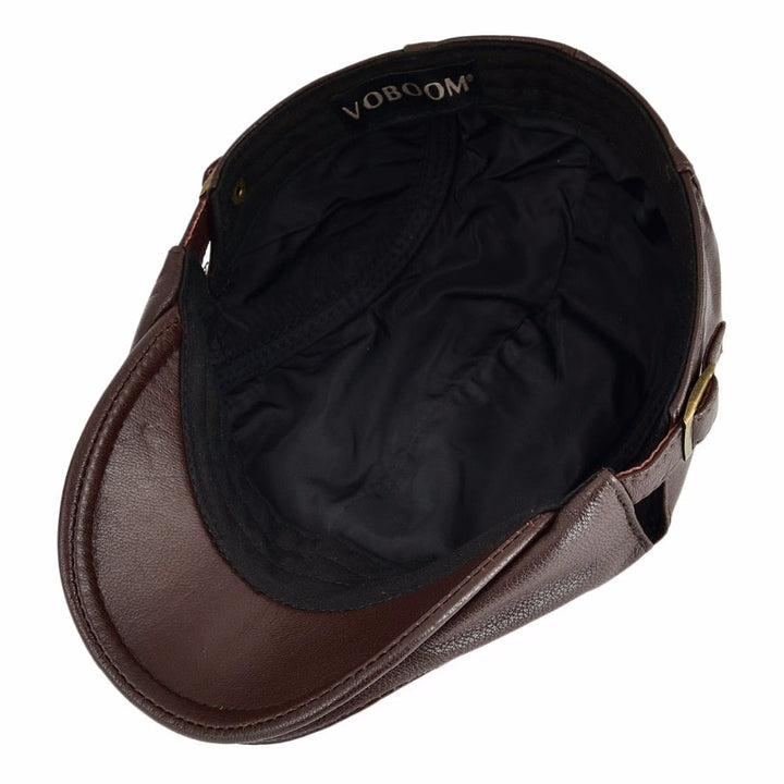 BowLift | Timeless Newsboy Retro Leather Flat Cap