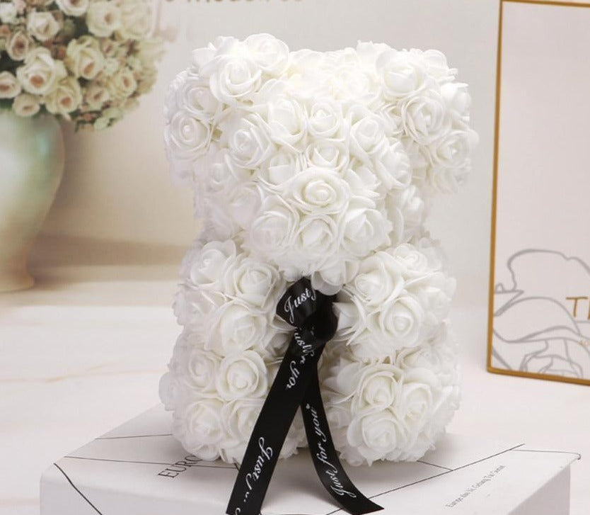 BowLift | Rose Bear Uk | Handmade Luxury Flower Rose Love Teddy Bear