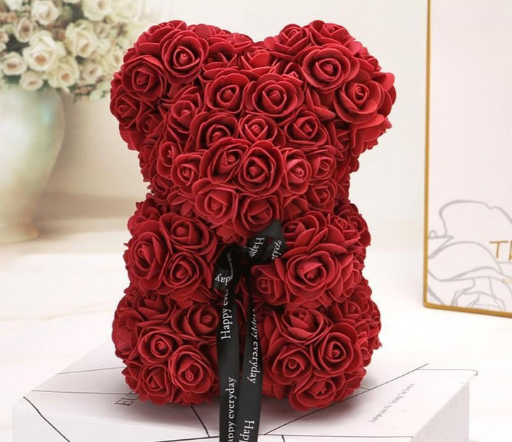 BowLift | Rose Bear Uk | Handmade Luxury Flower Rose Love Teddy Bear