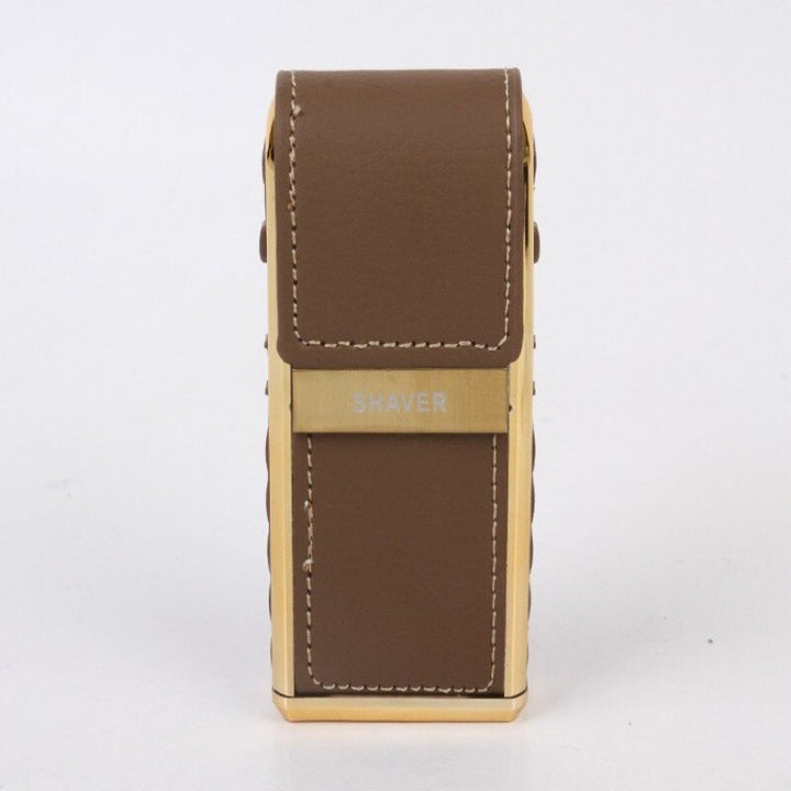 BowLift | Retro Leather Travel Electric Shaver
