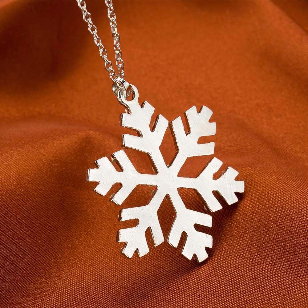 BowLift | Luxury Shiny Rhinestone Snowflake Necklace Pendants Chain Long