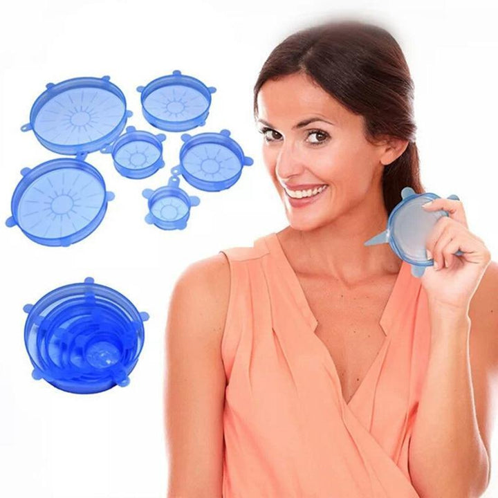 BowLift | Reusable Silicone Stretch Lids  6pcs Universal Bowl Lid Cover