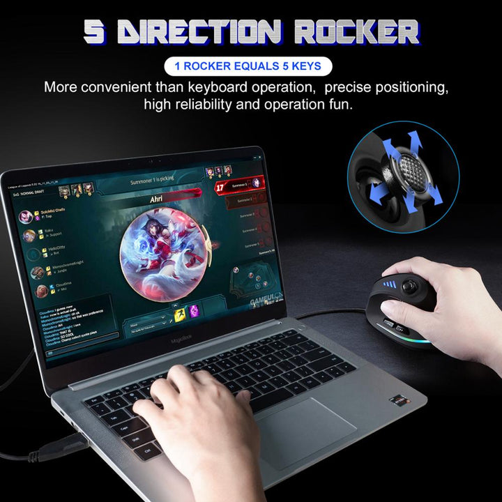 BowLift | Programmable Ergonomic RGB Game Master Mouse