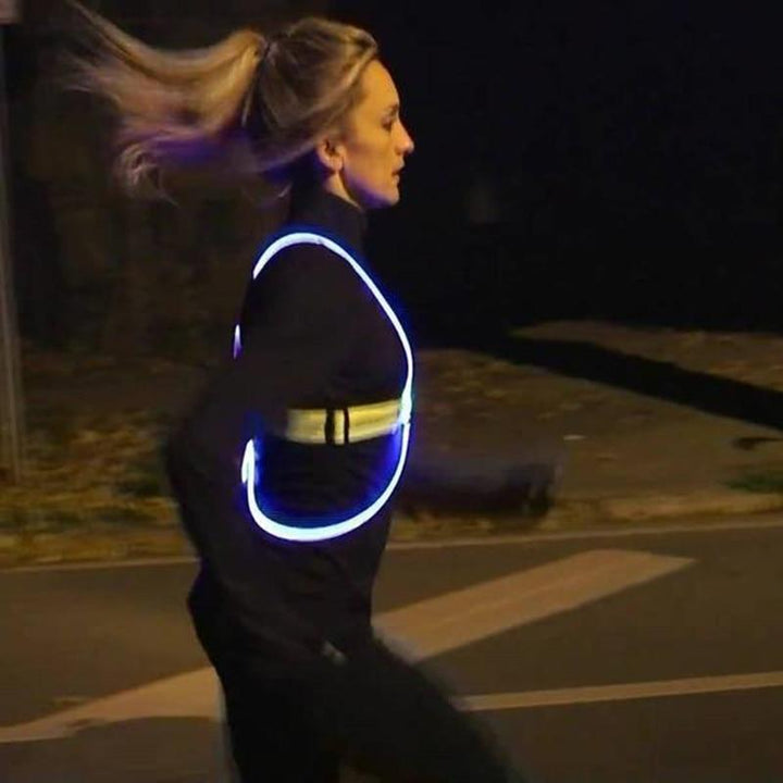 BowLift | Lighted Running Vest | Flashing High Visibility Vest