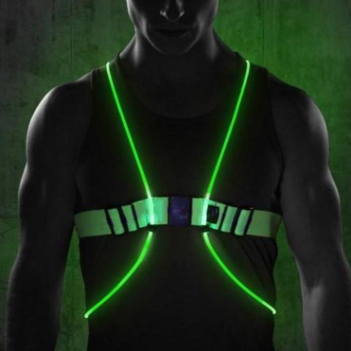BowLift | Lighted Running Vest | Flashing High Visibility Vest