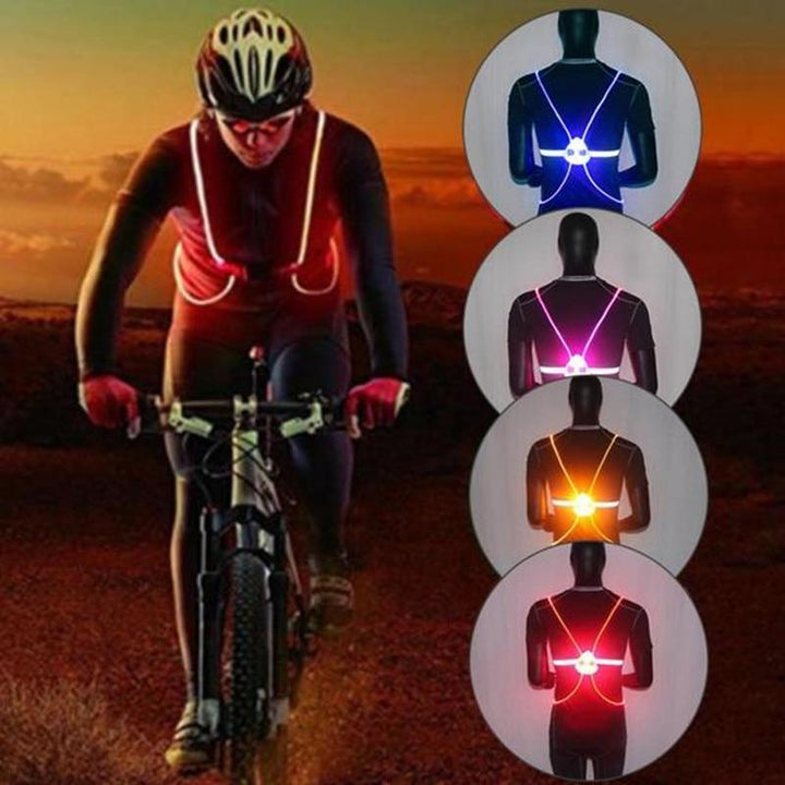 BowLift | Lighted Running Vest | Flashing High Visibility Vest