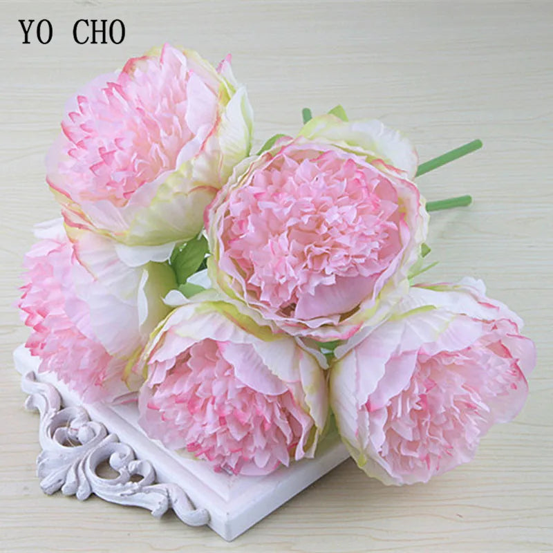 BowLift | Large Peony Silk Flower Bouquet Set