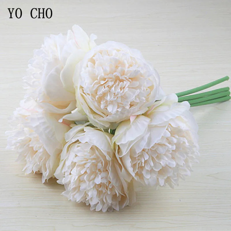 BowLift | Large Peony Silk Flower Bouquet Set