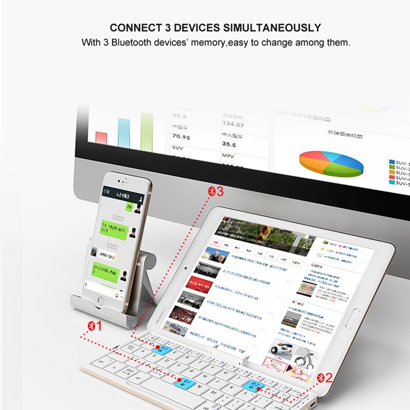 BowLift | Multifunctional Slim Light Mini Bluetooth Keyboard