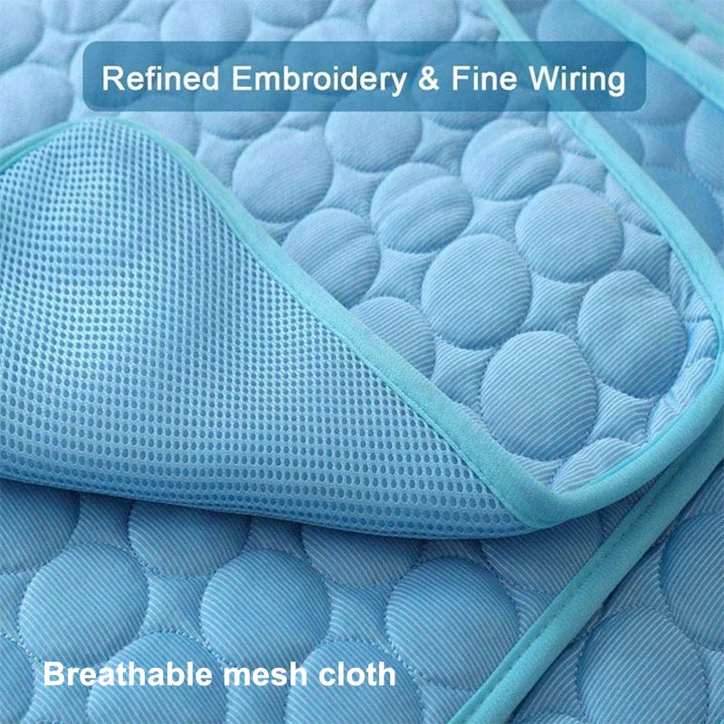 Summer Cooling Dog Mat: Breathable Pad for Dogs and Cats - Washable Pet Bed Blanket for Small, Medium, and Large Dogs, Ideal for Cars | Bowlift