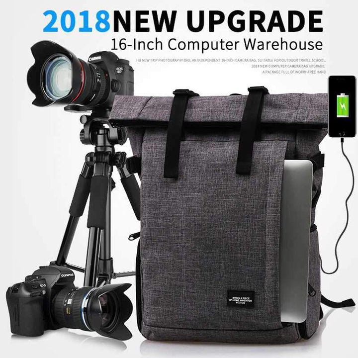 BowLift | Multi-Functional Waterproof DSLR Camera Travel Bag With USB Port