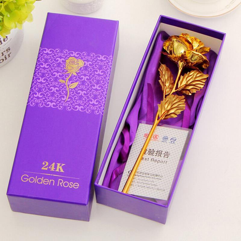 24k Gold Foil Rose - With Box | Bowlift