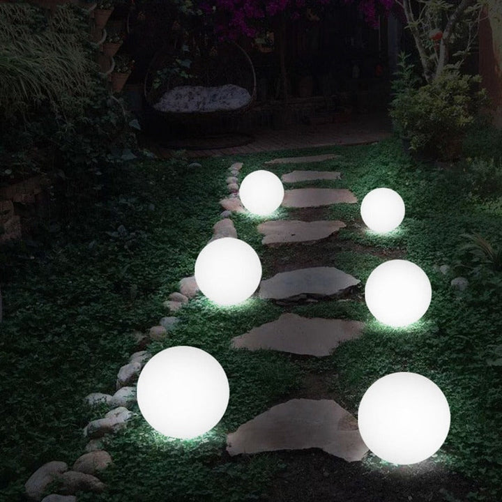 BowLift | Weatherproof Round LED Garden Light with 16 Colors and Remote Control - Perfect for Garden, Porch & Party