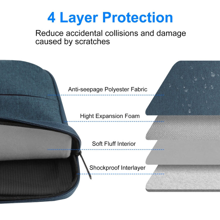 BowLift | HAWEEL 33.0 cm Sleeve Case Zipper Briefcase Laptop Bag for Macbook, Samsung, Lenovo Thinkpad, Sony, DELL Alienware, CHUWI, ASUS, HP, 13 inch - 13.5 inch Laptops (Navy Blue)