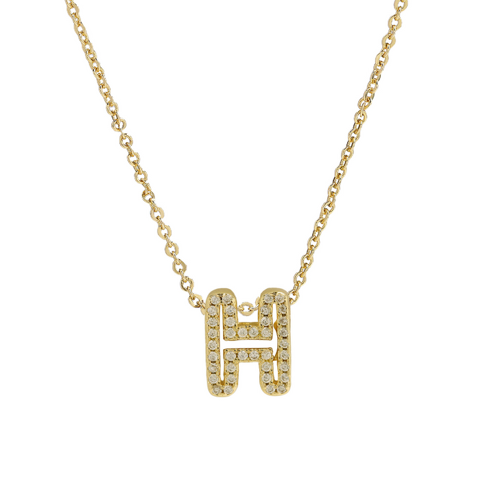 BowLift | Dazzling Diamond Initial Necklace