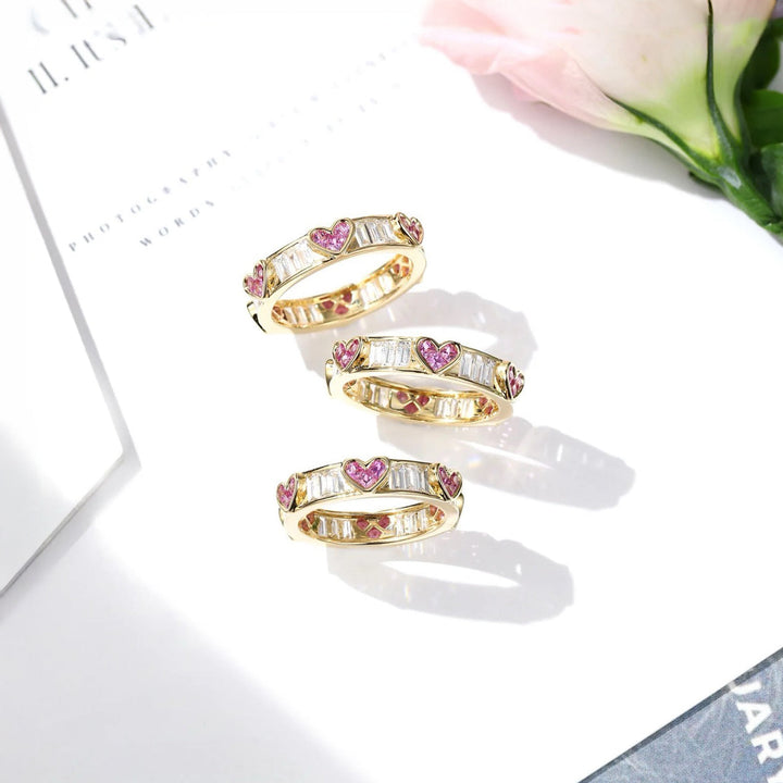 BowLift | Classy Heart Wrap Baguette Diamond Ring