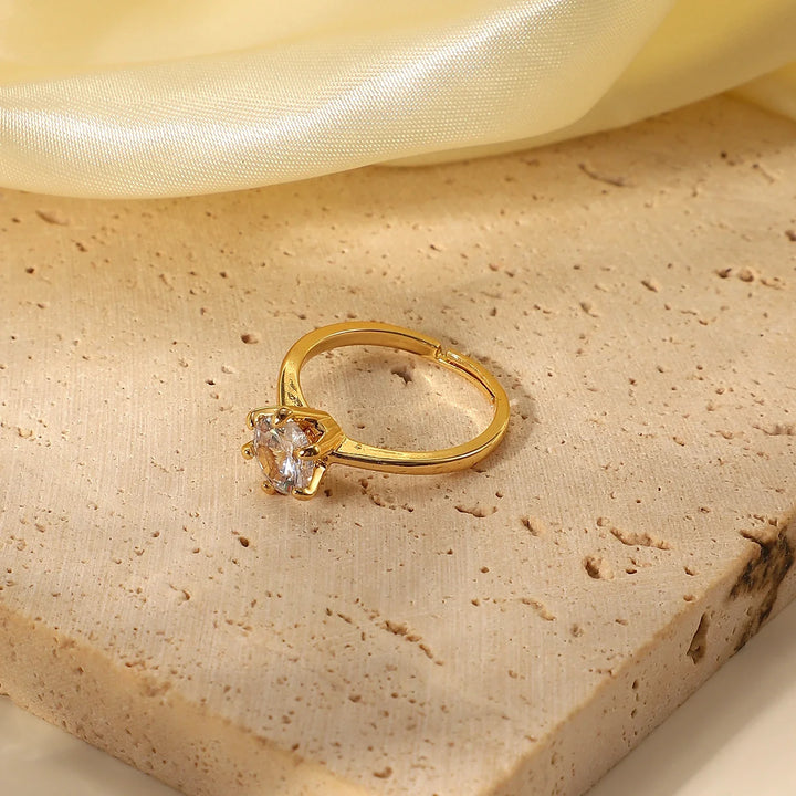 BowLift | Adjustable Classic 6 Prong Dainty Diamond Ring