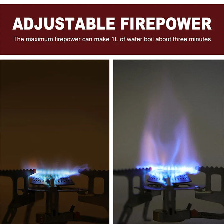 BowLift | FlameTrek Gas Stove | Compact & Powerful | For Outdoor, Camping & Trekking | Includes Transport Box