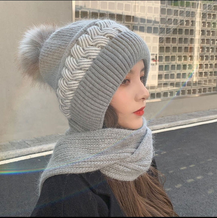 BowLift | 2in1 Wool Winter Scarf Hat