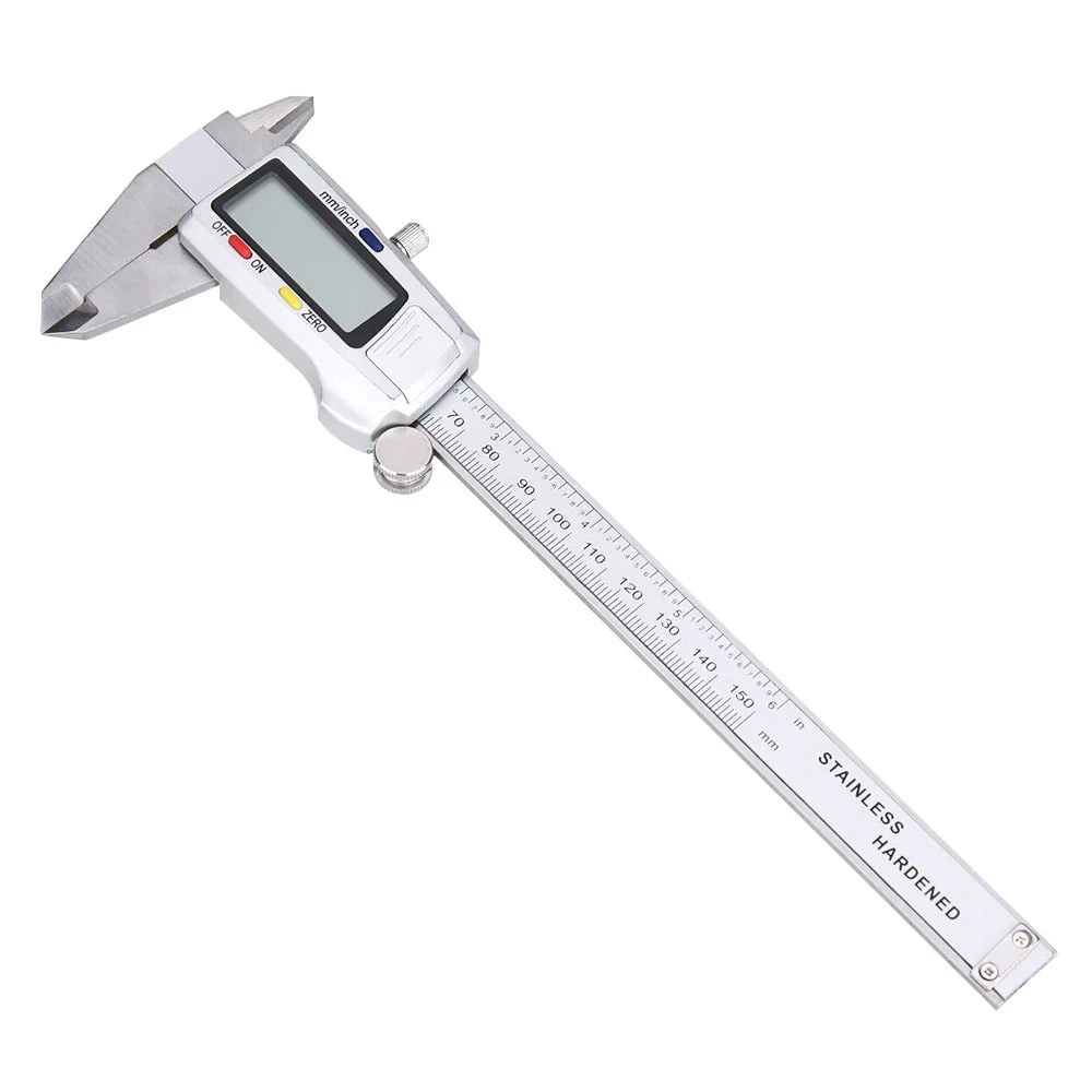 BowLift | Precivio Digital Caliper made of Stainless Steel | 15 cm Measuring Range | Precision Measuring Device with LCD Display | ±0.03 mm Accuracy