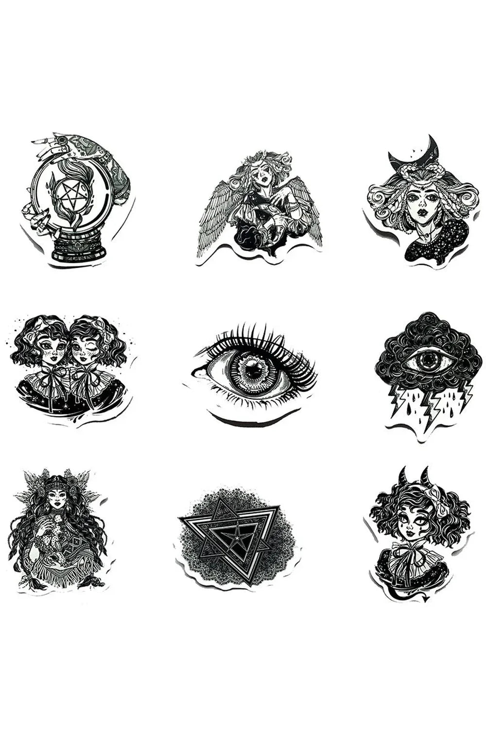 White Gothic Scrapbooking Stickers | Bowlift