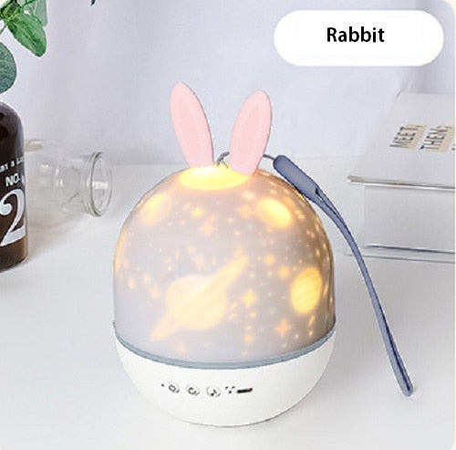 BowLift | LED Universe Stars Bunny Projector Night Light
