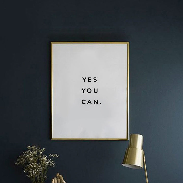 Yes You Can - Canvas Wall Art Painting | Bowlift