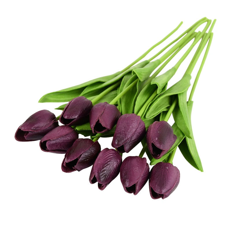 BowLift | Artificial Flower Bouquet with Tulips, Decoration (10 Pieces)