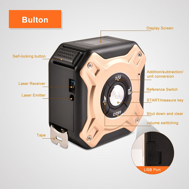 BowLift | 40M Laser Tape Measure