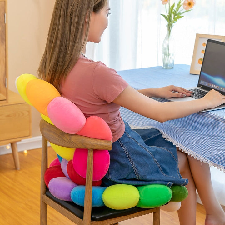 BowLift | Colorful Sunflower Plush Comfy Seat Cushion