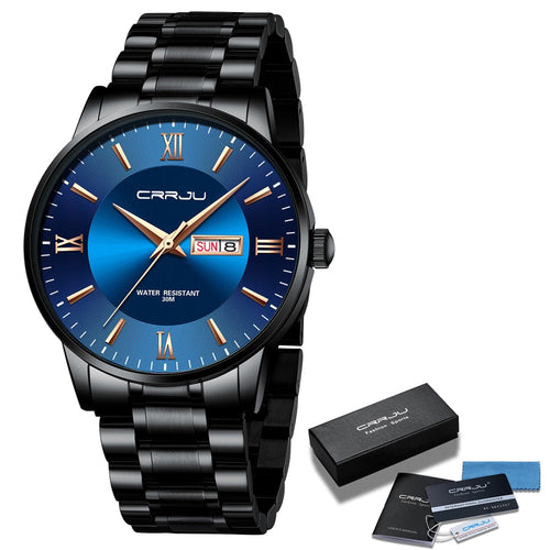 BowLift | Men's Luxury Waterproof Sports Watch – Stainless Steel Quartz Chronograph