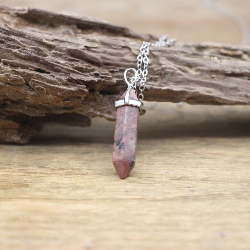 BowLift | Hexagon Natural Stone Chakra Necklace