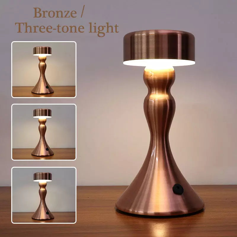 ChicLuxe – Wireless Table Lamp with Charging Function Bowlift