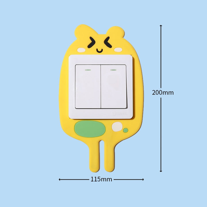 3D Luminous Cartoon Hook Outlet Sticker | Bowlift