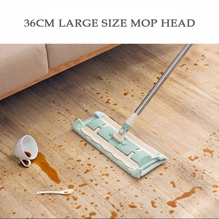 360 Degree Telescopic Large  Flat Mop | Bowlift