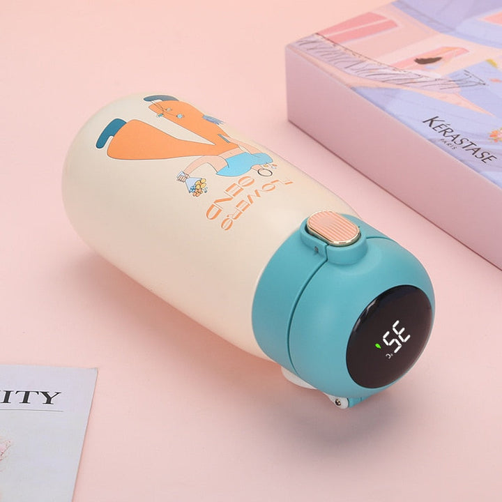 Funky LED Temperature Display Thermal Water Bottle | Bowlift