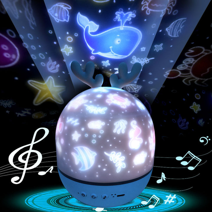 BowLift | Rotating Deer Music Star Projector Night Lamp