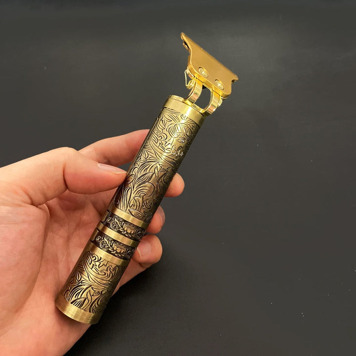 Vintage Rechargeable Beard Trimmer with Attachments Bowlift