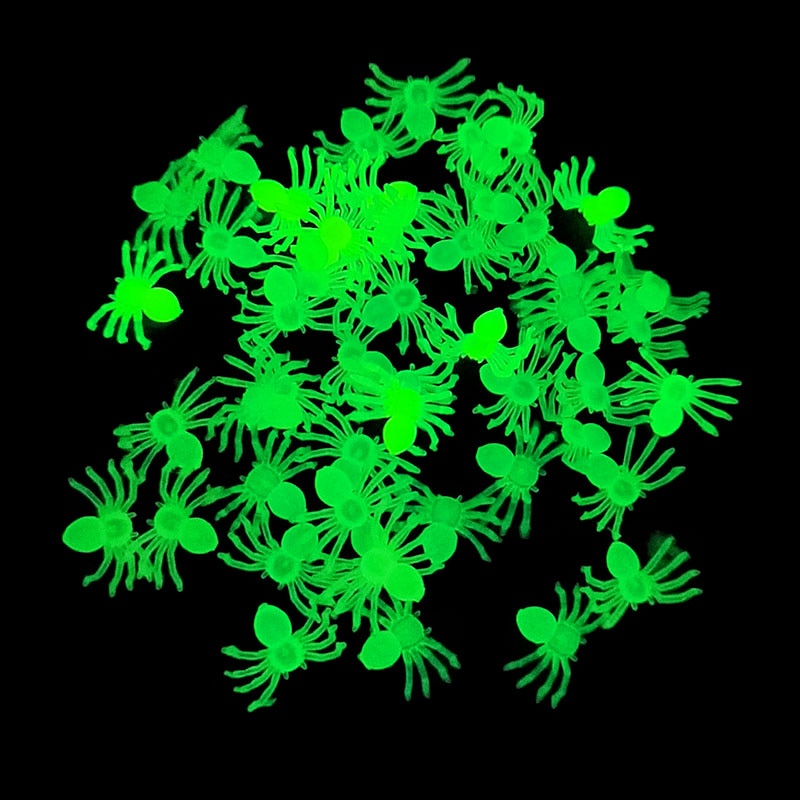 BowLift | 50Pcs Luminous Glowing Spiders Halloween Decoration