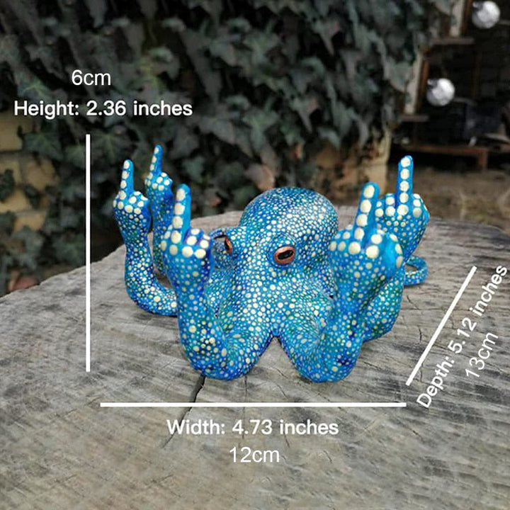 BowLift | Angry Luminous Octopus Resin Decor