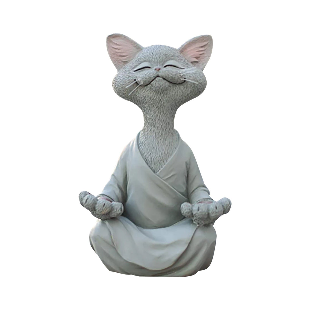 Whimsical Buddha Cat Figurine | Bowlift