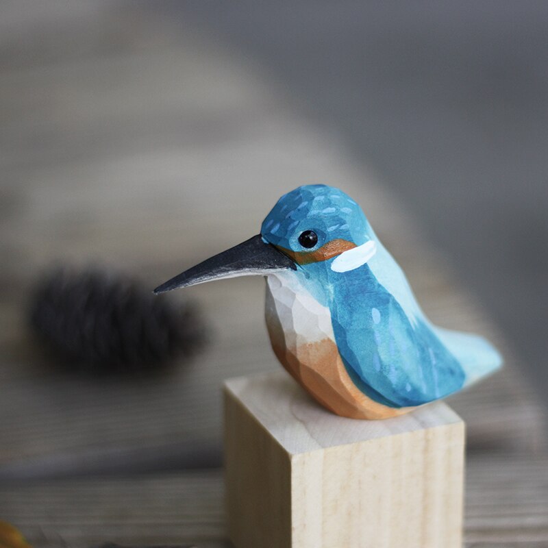 BowLift | GloRadiance Wooden Bird Figurines – Handmade Interior Decoration