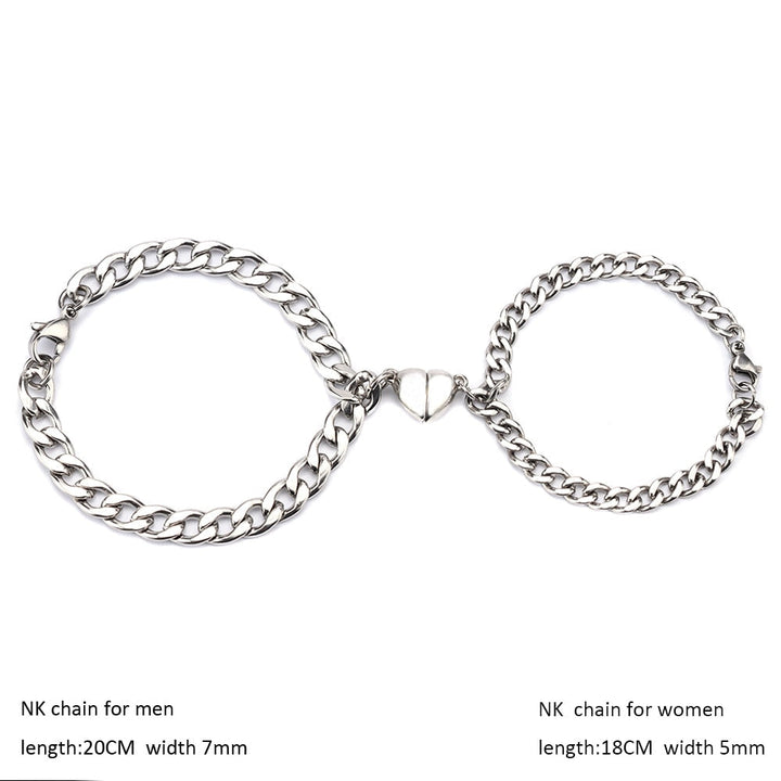 BowLift | Heart-Shaped Magnet Couples Bracelet